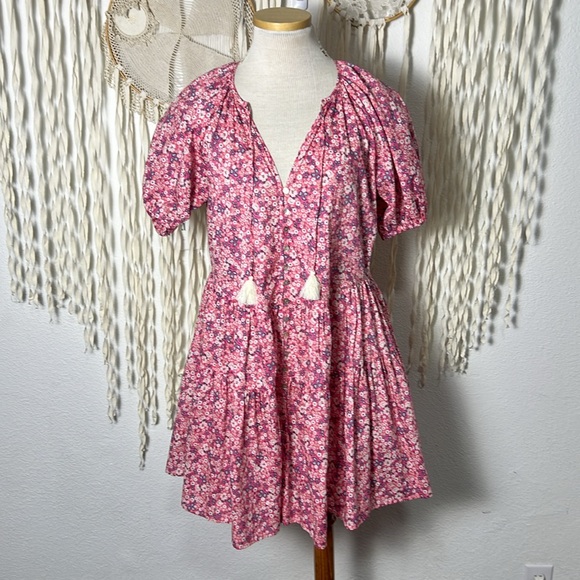 Spell NWT Poppy Smocked Mini Dress Size XS - Picture 2 of 10
